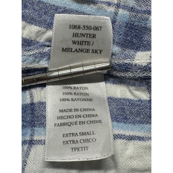 Rails‎ Top Womens XS Blue White Plaid Button Up Long Sleeves Country Cowgirl - Picture 10 of 11